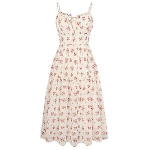 Belle Poque 여성 플라워 스위트하트 미디 A라인 드레스 (Various) $10