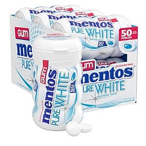Mentos Pure White Gum 50ct