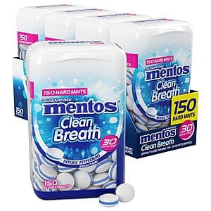 Mentos 하드민트 150ct 4팩