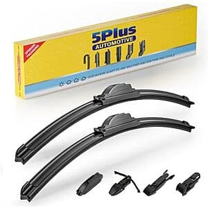 5 PLUS Wiper Blades 2-Pk