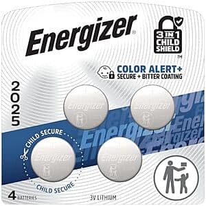 Energizer 3V 리튬 코인 배터리 4팩