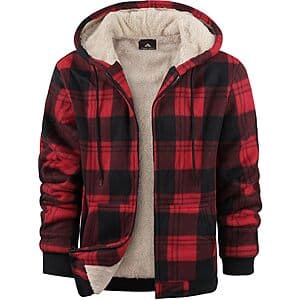 ZITY Sherpa-Lined Plaid