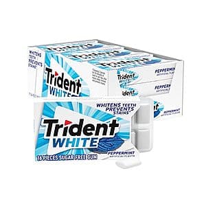 Trident White Sugar Free Gum