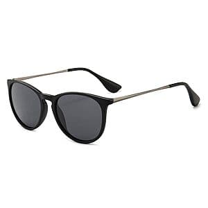 SUNGAIT Polarized Vintage Round Sunglasses
