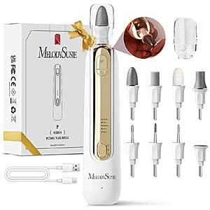 MelodySusie 코드리스 페디큐어 네일 파일 드릴 (화이트 골드) $6