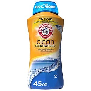 Arm & Hammer Clean Scentsations 세탁용 향 부스터 (Purifying Waters) 45oz $5.65 (S&S)