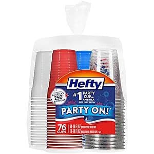 Hefty Party On! 파티 컵 76개입