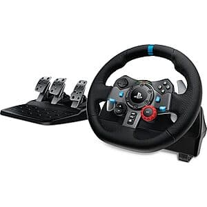 중고 如新: Logitech G29 Driving Force 레이싱 휠 & 페달 (PS5, PS4, PC, Mac) $127.40 + 무료 배송