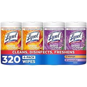 Lysol All-Purpose Wipes 4pk