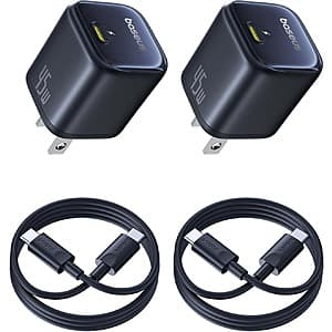 Baseus 45W USB-C 충전기 2팩