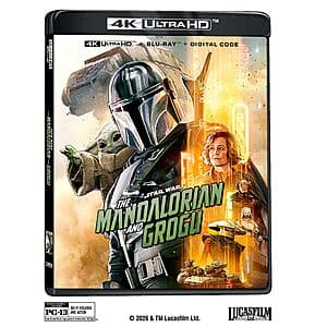 The Mandalorian And Grogu (4K UHD + Blu-ray + Digital) $24.75