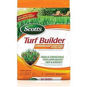 Scotts Turf Builder SummerGuard 잔디 비료 및 해충 방제 13.35lbs (5000sqft) $20