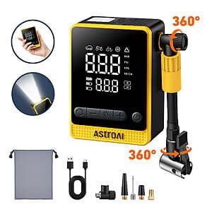 AstroAI L10 Air 무선 타이어 공기 주입기 150 PSI 휴대용 에어 컴프레서 $15