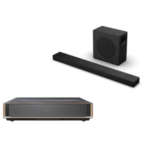 Hisense PT1 4K UHD HDR 트리플 레이저 프로젝터 + 3.1.2Ch Dolby Atmos 사운드바 $2000 + 무료 배송