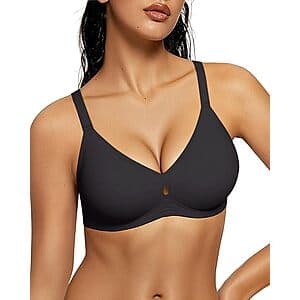 LetsJoli Women's Water Drop Wireless Push-Up Bra