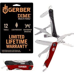 Gerber Gear Dime 12-in-1 미니 EDC 멀티툴 (레드) $17.15 + 무료 배송
