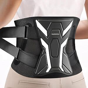 Duoorra 요추 보조기 ergonomic curve support stays 포함 (Black) $13