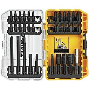 DEWALT 임팩트 레디 드라이버 비트 34피스 세트 $12