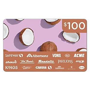 Albertson's Companies eGift 카드 $100 (이메일 배송) $90