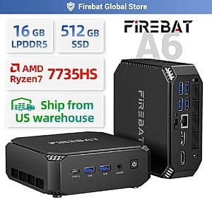 Firebat A6 Mini PC Ryzen 7 7735HS