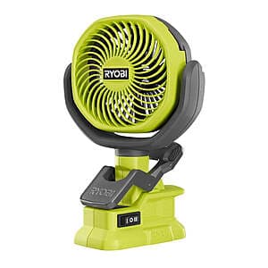 Factory Blemished: Ryobi One+ 18V 4인치 블레이드 클램프 팬 (공구만) $16.25 + 무료배송