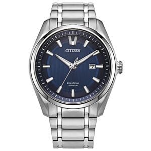 Citizen 에코드라이 슈퍼 티타늄 42mm 블루