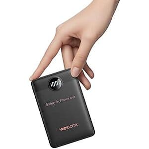 VEEKTOMX 10000mAh Power Bank with Cable