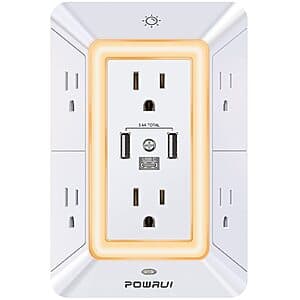 POWRUI 6-Outlet 1680J 월 익스텐더