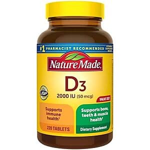 Nature Made 비타민D3 2000IU