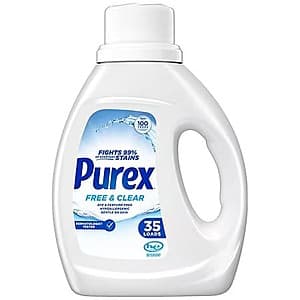 40oz. Purex 액체 세탁세제 (다양한 향) $1.80 + $10 이상 무료 픽업