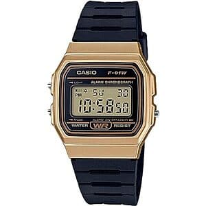 Casio F-91W 시계 골드