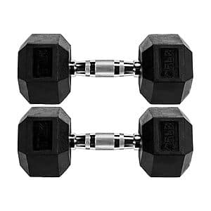 Fitvids 25lbs 헥스 덤벨 2개