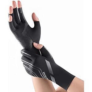 SOLOEVER Fingerless Compression Arthritis Gloves