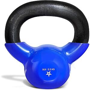 Yes4All 바이닐 캐스트아이언 케틀벨 5 lbs