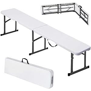 VEVOR 접이식 플라스틱 벤치 6ft $29.10