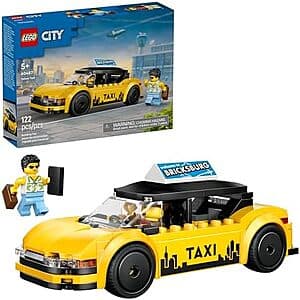 122-Pc LEGO City Yellow Taxi Car 조립 장난감 $8.50