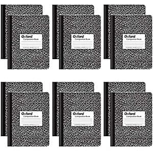 100p 대학 규격 OxfordComposition 노트북 12개입 $5 이하