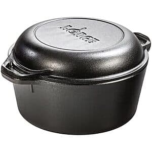 Lodge 캐스트아이언 더블 더치오븐 5-Qt