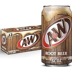 12-Pk 12-Oz A&W Root Beer 소다 $3.70