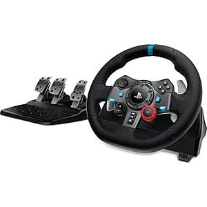 중고 (거의 새것): Logitech G29 Driving Force 레이싱 휠 페달 포함 (PS5, PS4, PC, Mac) $120 + 무료 배송