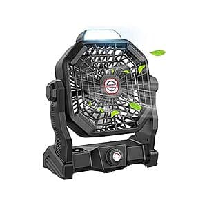 JINLICTE 캠핑 팬 LED 랜턴