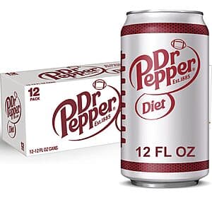 Diet Dr Pepper 12oz 12Pk x3
