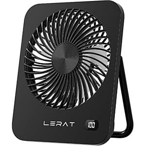 Lerat USB 충전식 접이식 데스크 팬