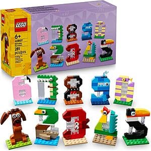 LEGO 281피스 생일 숫자 빌딩 세트 $16