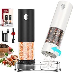 Circle Joy Electric Salt & Pepper Grinder Set