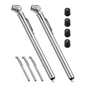 2개입 AstroAI 75PSI 펜슬형 타이어 공기압 계기 (스테인리스 스틸) $2.70