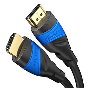 6' KabelDirekt 8K/4K 고속 HDMI 케이블 (Black/Blue) $4