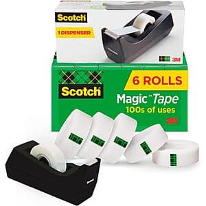 Scotch Magic Tape 6-Roll +