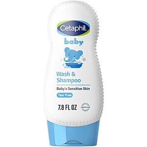 7.8oz Cetaphil 베이비 저자극 샴푸 & 바디워시 민감피부용 $2.40 w/ S&S