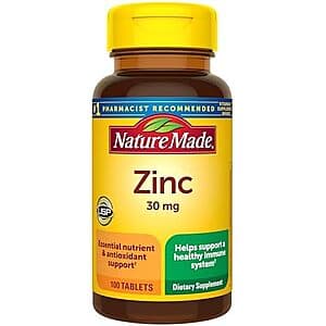 Nature Made 아연 30mg 100정